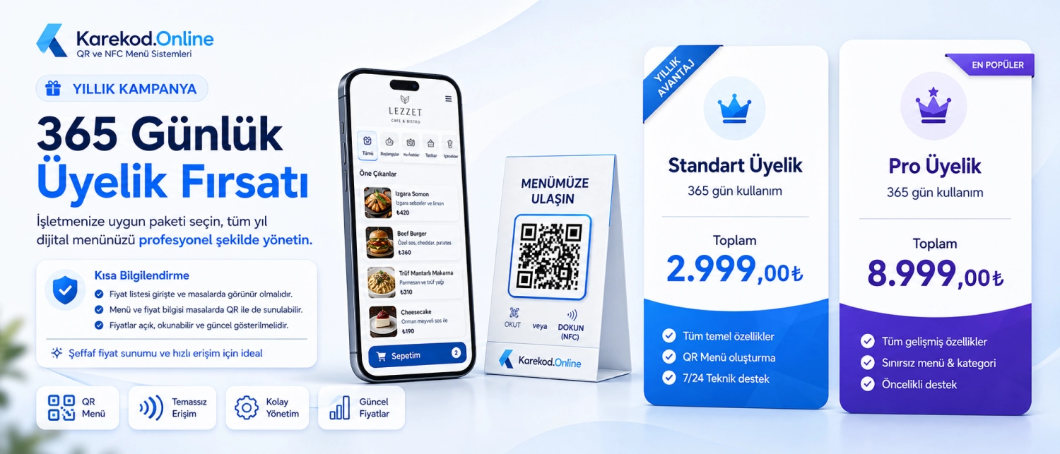 QR menu and digital menu platform visual 1